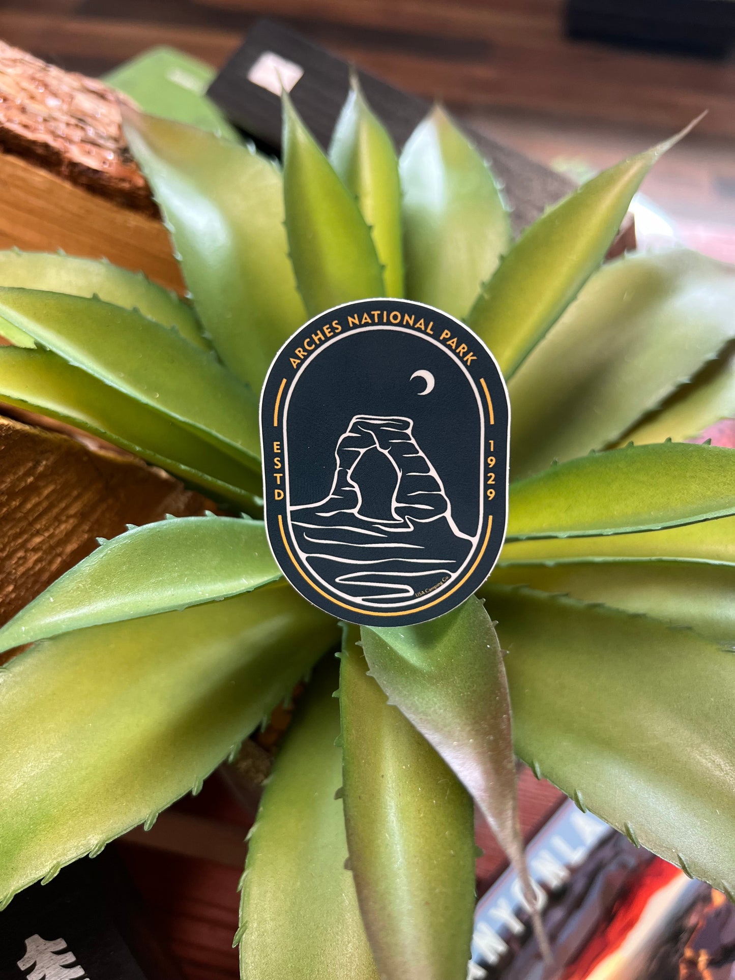 Arches National Park Oval Badge Sticker