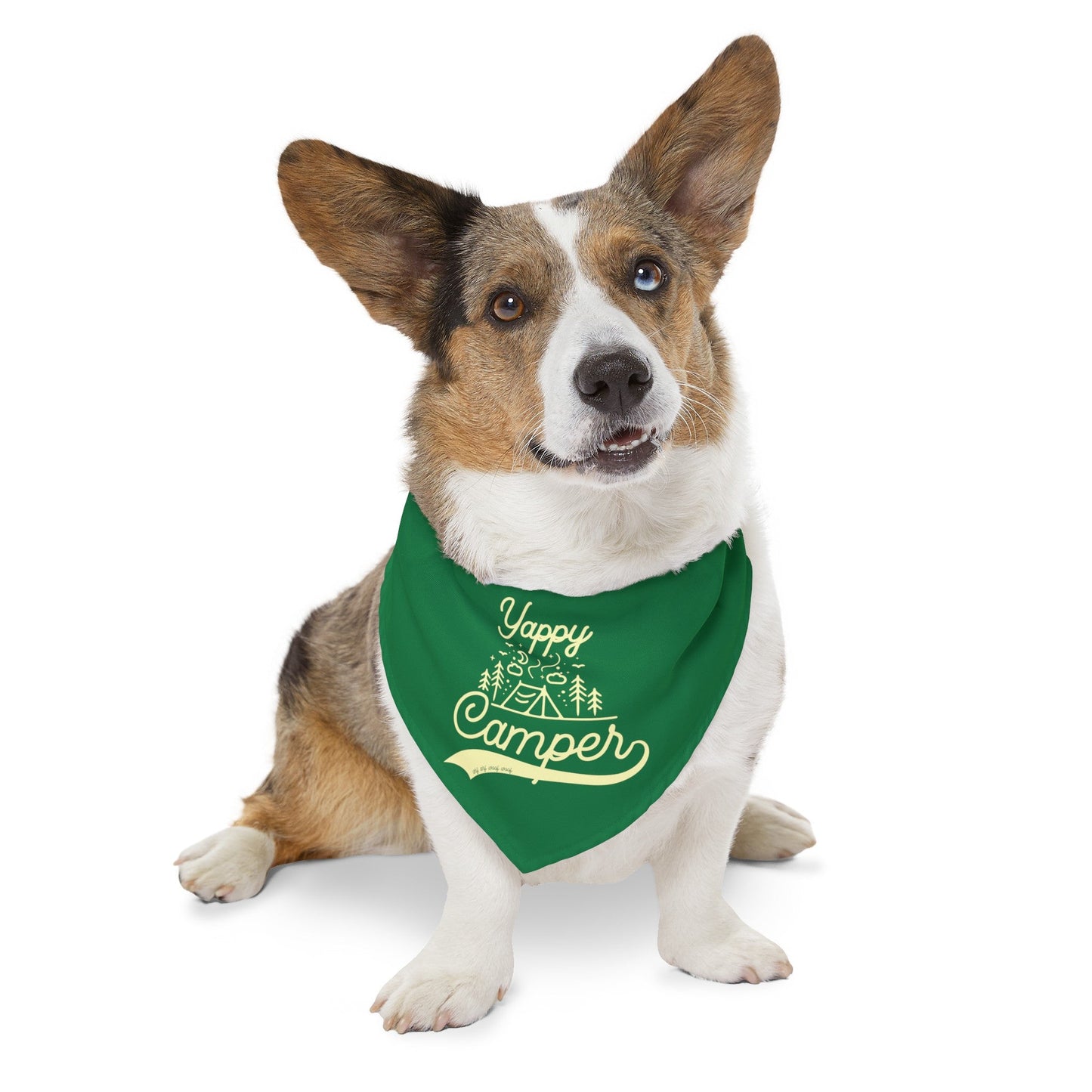 Yappy Camper Pet Bandana with Collar
