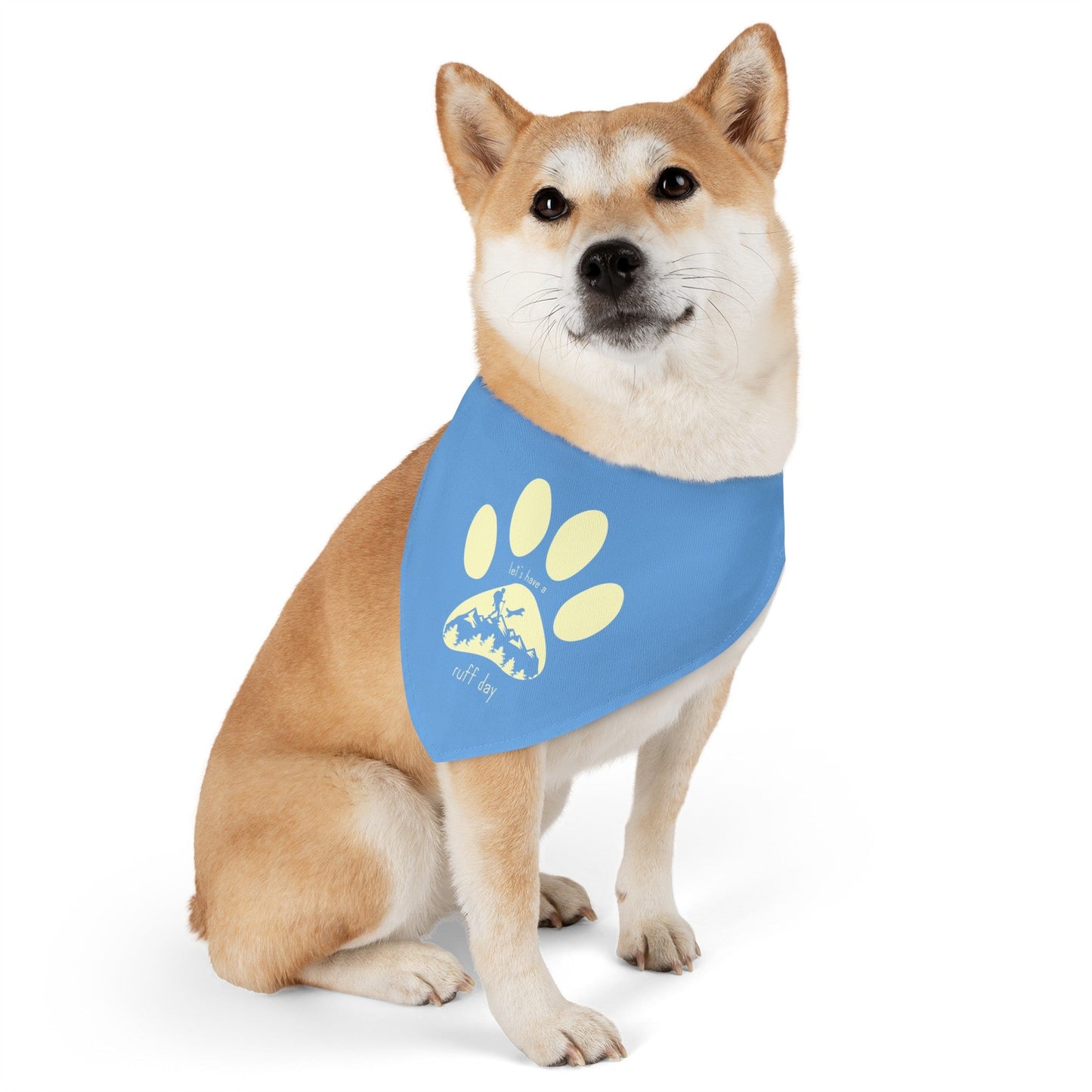 Let's Have a Ruff Day Pet Bandana with Collar