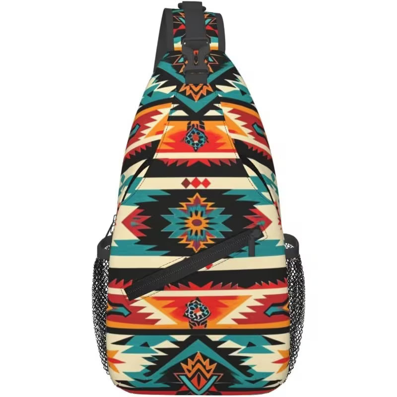 Southwestern Print Shoulder Bag