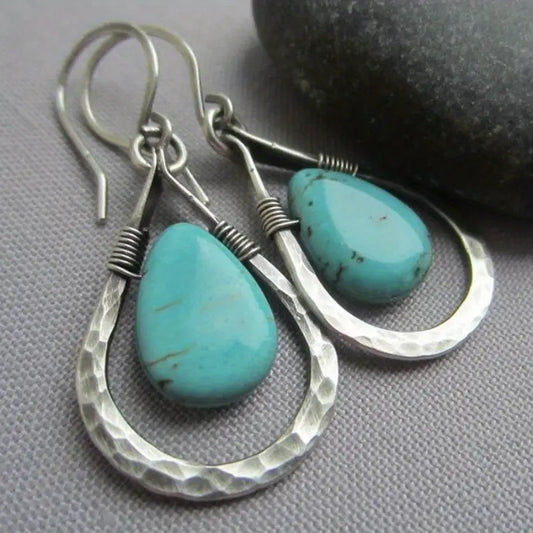 Turquoise Teardrop Earrings