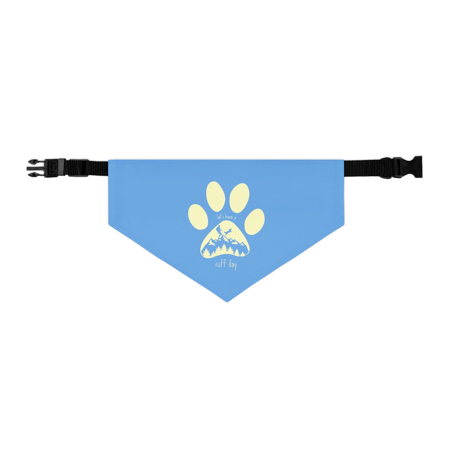 Let's Have a Ruff Day Pet Bandana with Collar