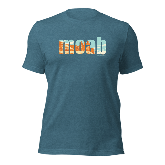 Moab Arches Towers Inlaid Scene Unisex T-Shirt