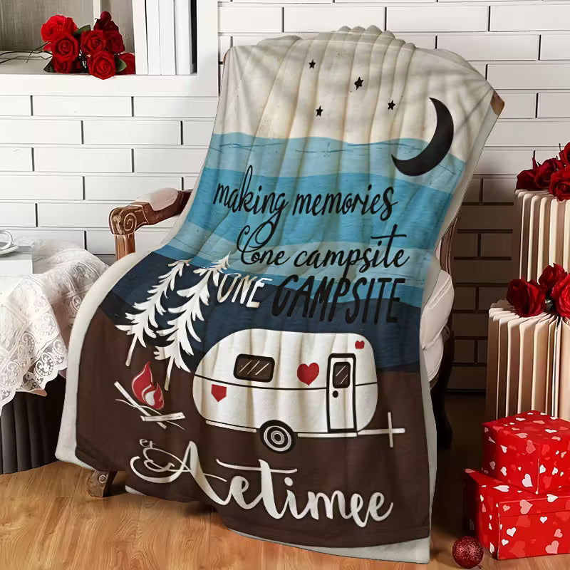 Making Memories One Campsite At A Time Fleece Blanket