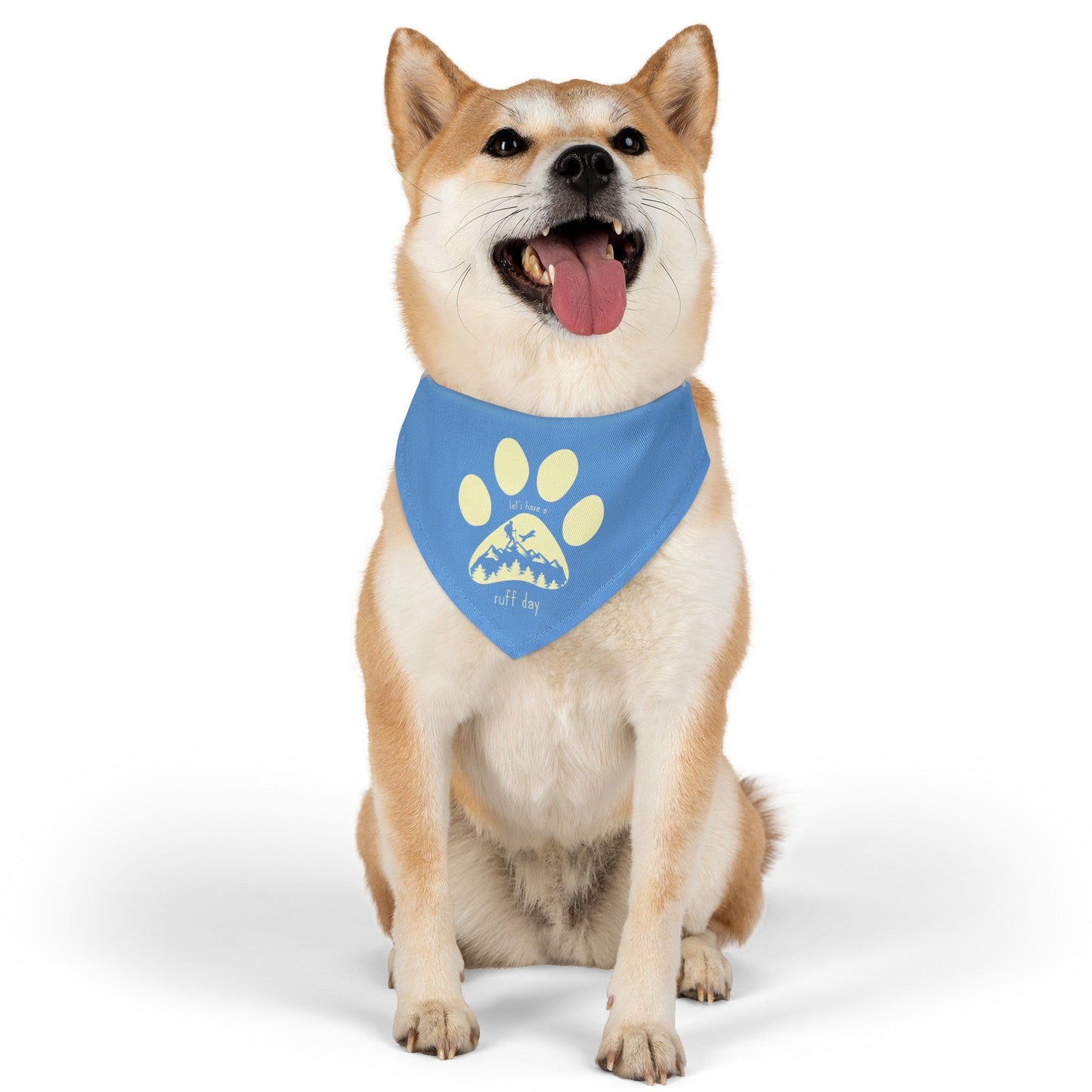 Let's Have a Ruff Day Pet Bandana with Collar