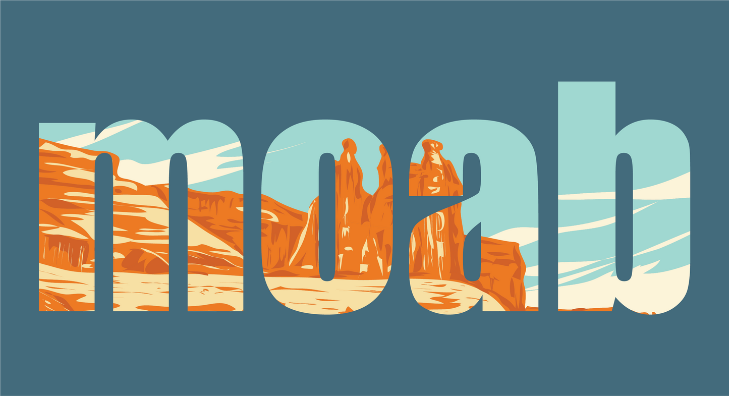 Moab Arches Towers Inlaid Scene Unisex T-Shirt