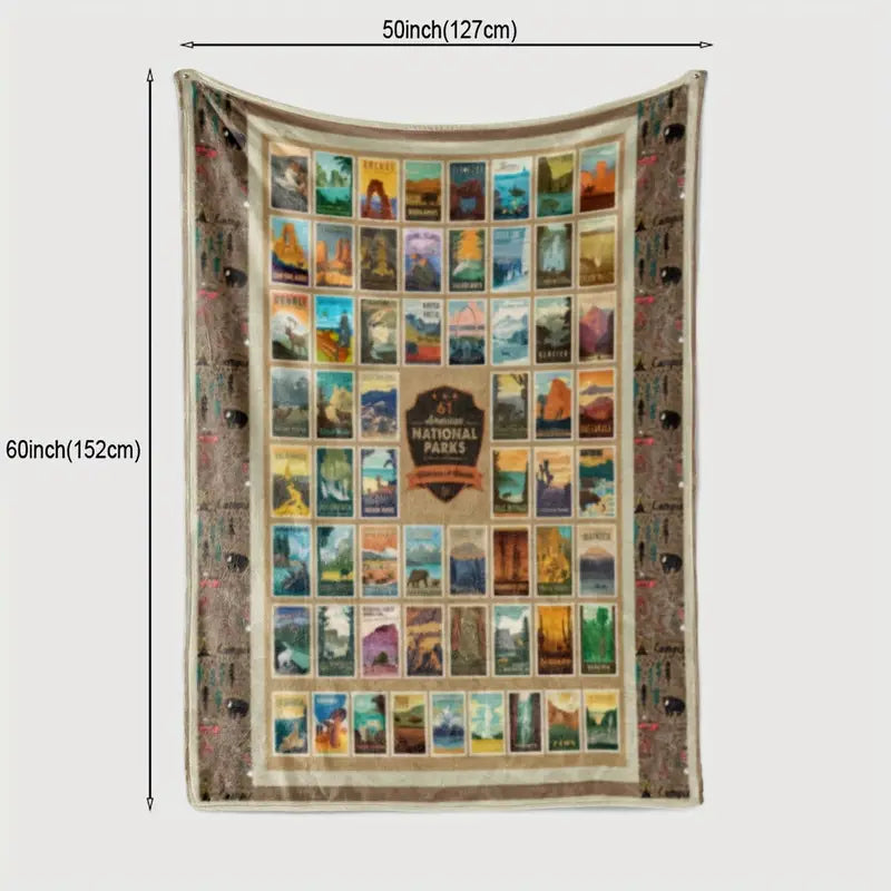 National Parks Fleece Blanket
