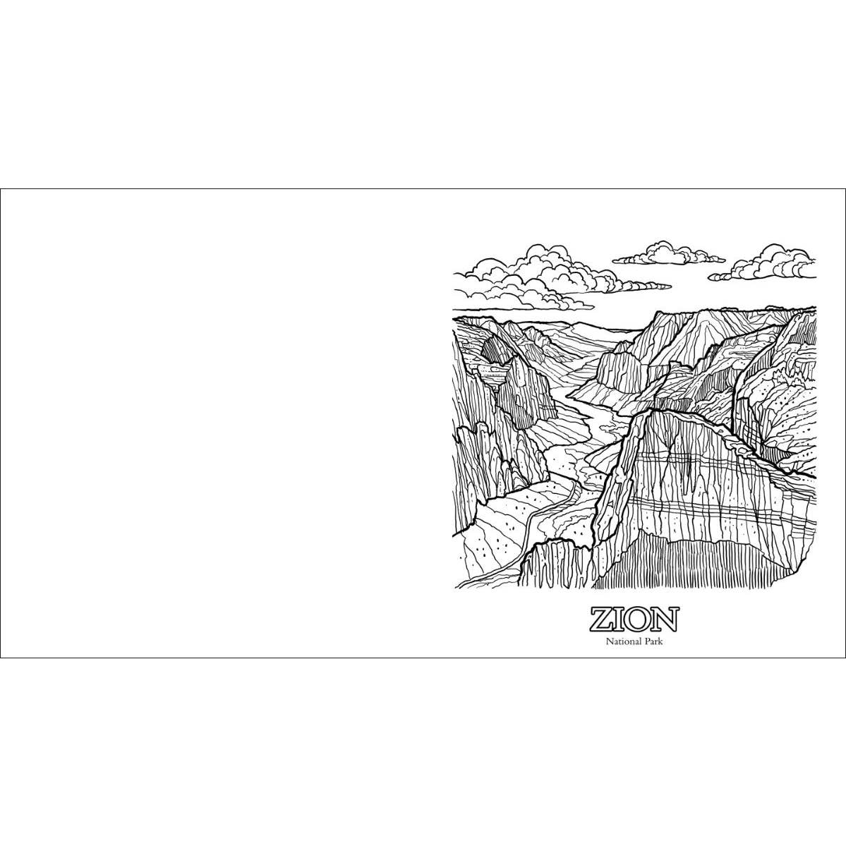 Parks of the Southwest Adult Coloring Book