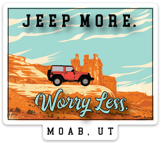 Jeep More. Worry Less. Magnet