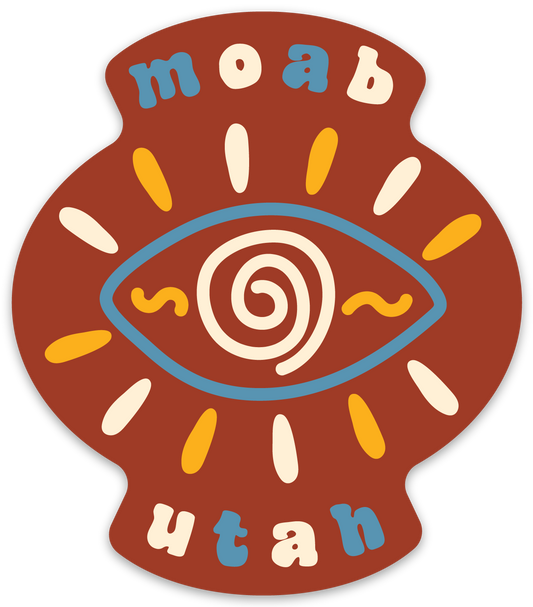 Native American Eye Sun Moab, UT Sticker